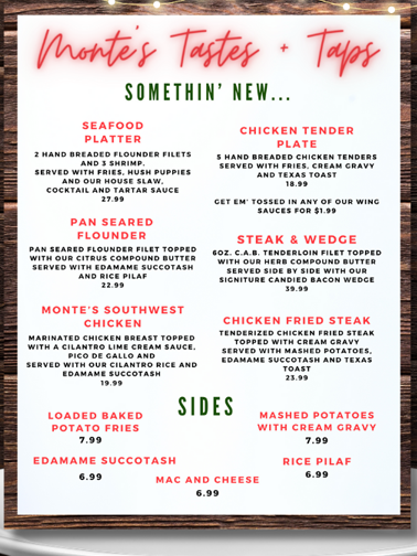 New Menu